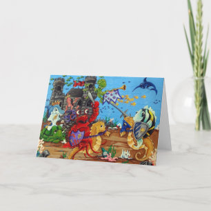 Underwater Duel Greeting Card