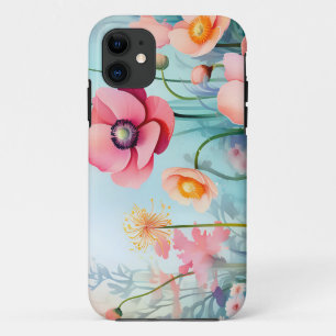Underwater Elegant Watercolor Anemones Case-Mate iPhone Case