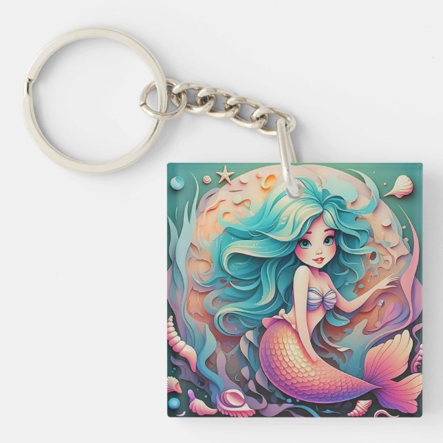 " UNDERWATER ENCHANTRESS "  KEY RING (Front)