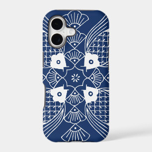 Underwater Fish Design with Blue Background
