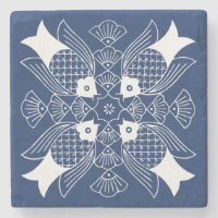 Underwater Fish Design with Blue Background