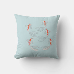 Underwater Fish-Themed Square Pillow – Dive into C