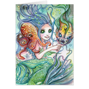 Underwater Friends - Mermaid Art