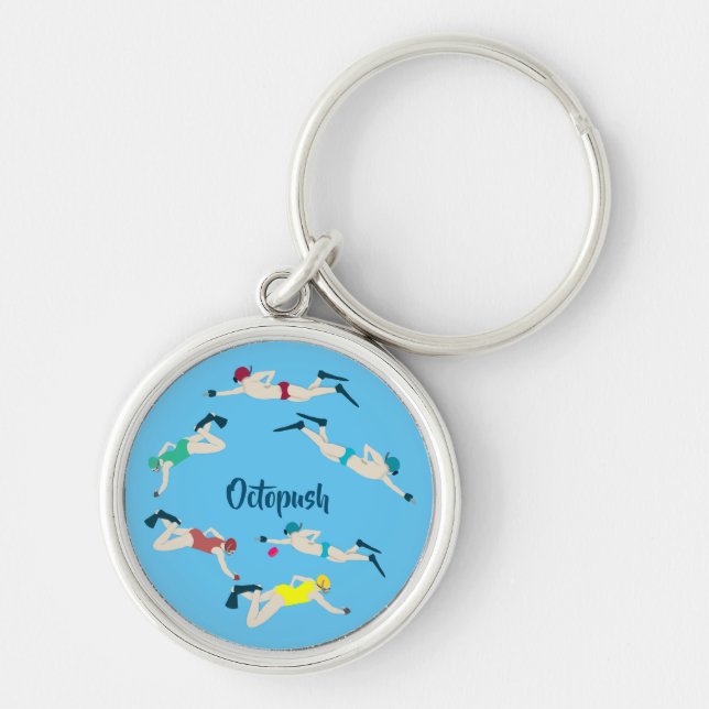 Underwater Hockey Key Ring (Front)