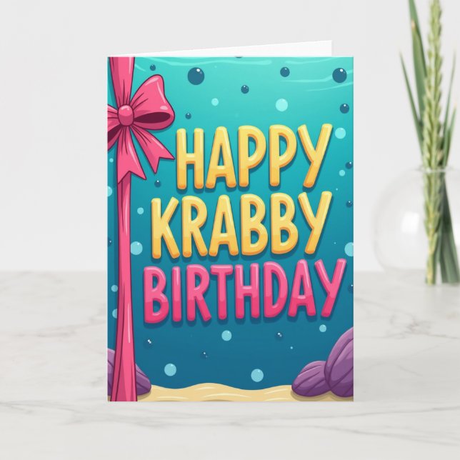 Underwater Joy Birthday Card (Front)