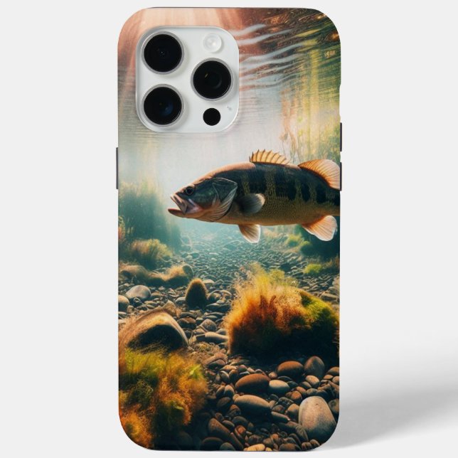 Underwater large mouth bass Case-Mate iPhone case (Back)