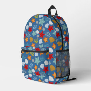 Underwater Life Pattern Printed Backpack