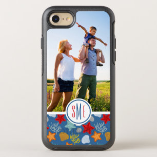 Underwater Life Pattern   Your Photo & Monogram OtterBox Symmetry iPhone 8/7 Case