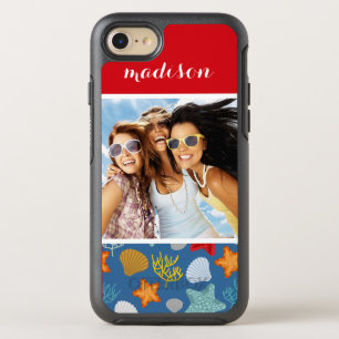 Underwater Life Pattern   Your Photo & Name OtterBox Symmetry iPhone 8/7 Case