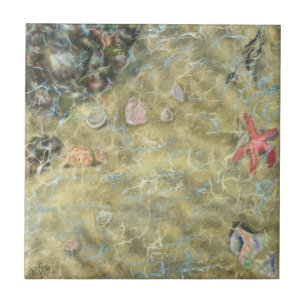 Underwater Life - Wonderful World - Drawing Art Tile