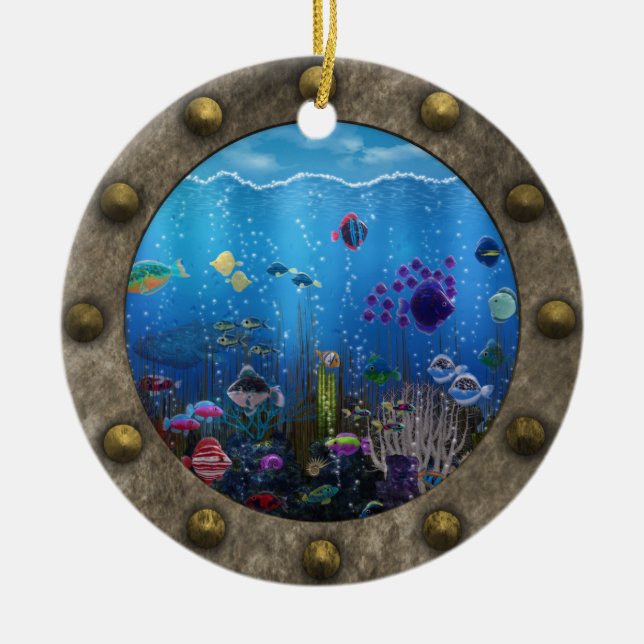 Underwater Love - Ceramic Tree Decoration (Front)