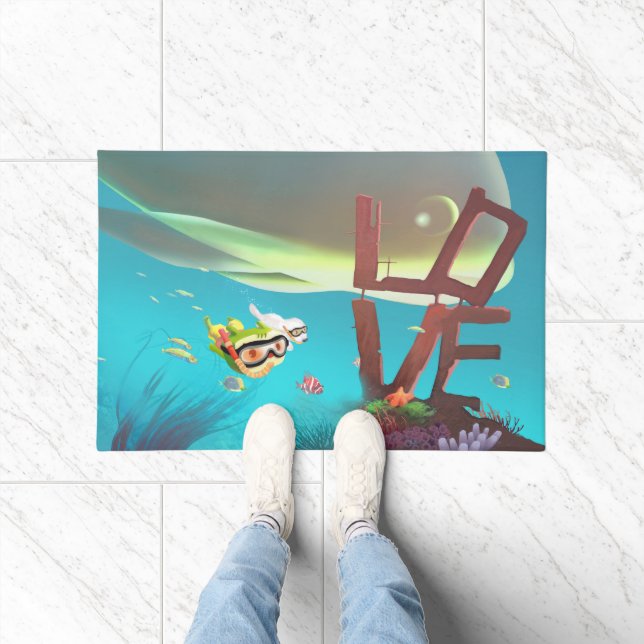 Underwater Love Doormat (Indoor)