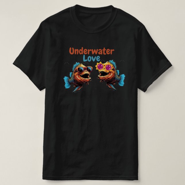 Underwater love Fish  T-Shirt (Design Front)