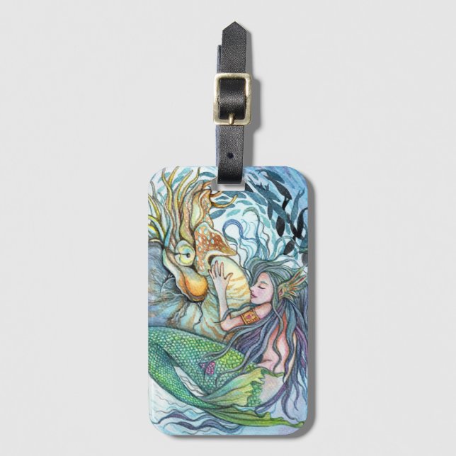 Underwater Love Luggage Tag (Front Vertical)