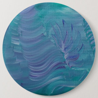 Underwater Magic Unique Colourful Abstract Art 6 Cm Round Badge