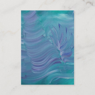 Underwater Magic Unique Colourful Abstract Art Calling Card