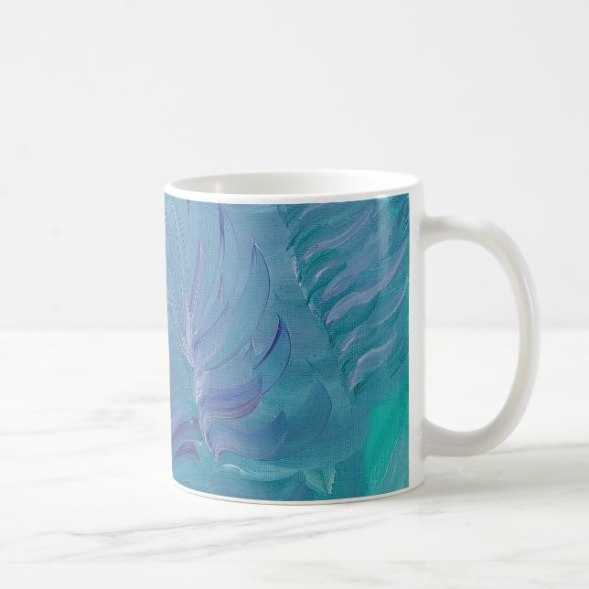 Underwater Magic Unique Colourful Abstract Art Coffee Mug (Right)