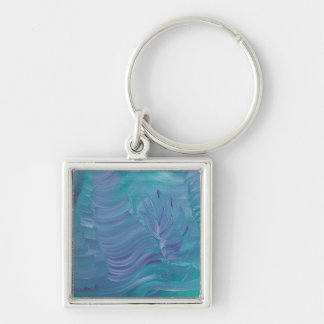 Underwater Magic Unique Colourful Abstract Art Key Ring