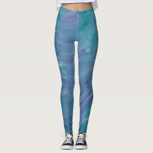 Underwater Magic Unique Colourful Abstract Art Leggings