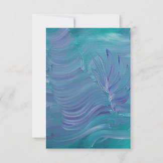 Underwater Magic Unique Colourful Abstract Art Thank You Card