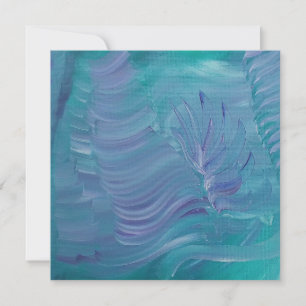 Underwater Magic Unique Colourful Abstract Art Thank You Card