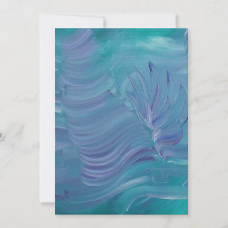 Underwater Magic Unique Colourful Abstract Art Thank You Card