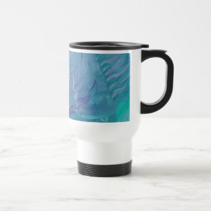 Underwater Magic Unique Colourful Abstract Art Travel Mug