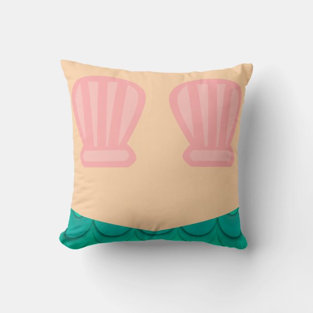 Underwater Mermaid Style Cushion (Front)