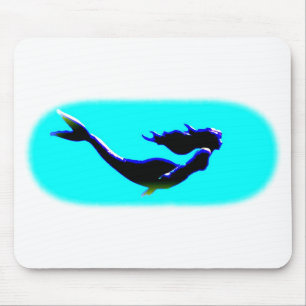 underwater mermaid swimming mouse pad