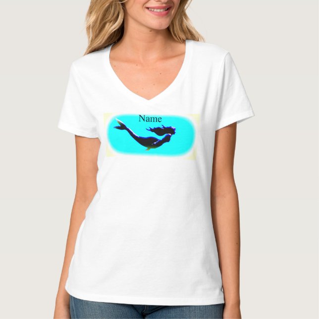 underwater mermaid swimming t-shirt (Front)