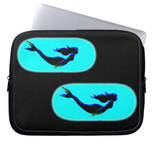 Underwater mermaids swimming laptop sleeve