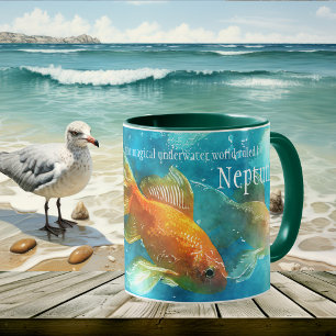 Underwater Neptune Pisces Fish Mug