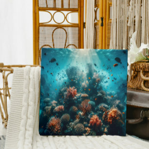 Underwater Paradise Vibrant Coral Reef & Sea Life Canvas Print