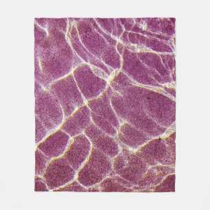 Underwater photography of sand fleece blanket