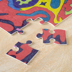 "Underwater Playground" Abstract Art Jigsaw Puzzle