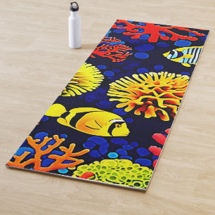 Underwater Reef Life Bright Design Yoga Mat
