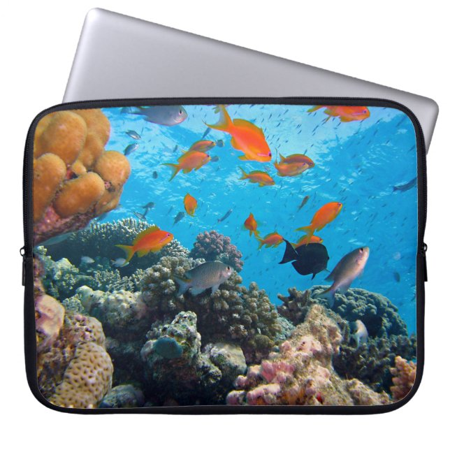 Underwater Scene Laptop Sleeve (Front)