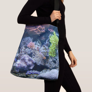 Underwater scene, sea, ocean, nature scene crossbody bag