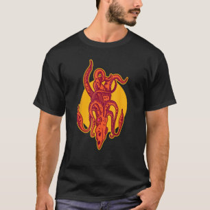 Underwater Sea Animal With Tentacles Octopus Squi T-Shirt
