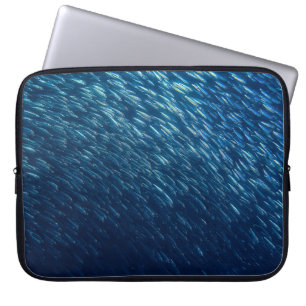 Underwater Sea Fish School Abstract Laptop Sleeve