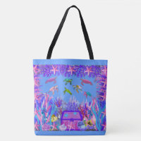 Underwater Sea Turtle Friends Tote Bag