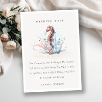Underwater Seahorse Coral Wishing Well Wedding 
