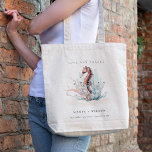 Underwater Seahorse Seaweed Coral Wedding Tote Bag<br><div class="desc">If you need any further customization please feel free to message me on yellowfebstudio@gmail.com.</div>