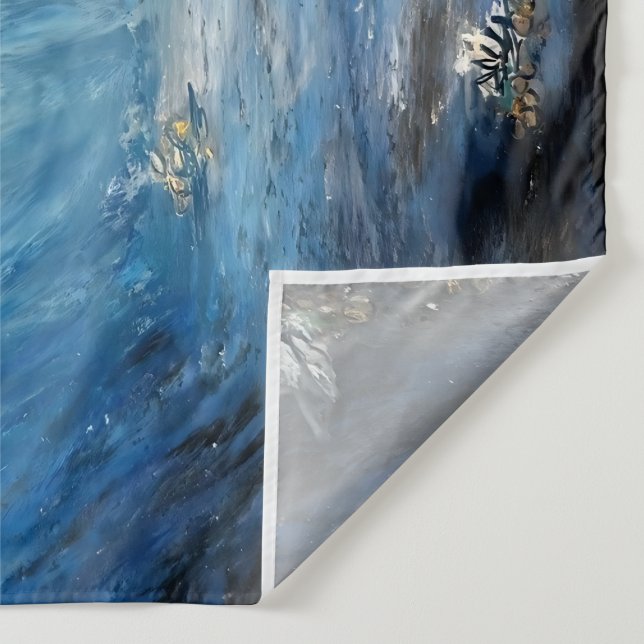 Underwater Serenity Tapestry (Detail)