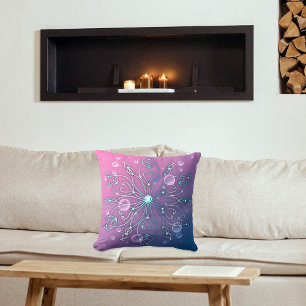 Underwater Shiny Elegant Luxurious Royal Mandala Cushion