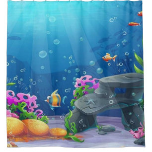 Underwater Shower Curtain