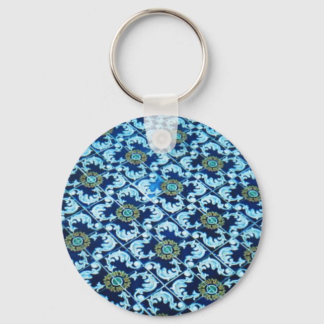 Underwater Spanish Tile Key Ring (Front)