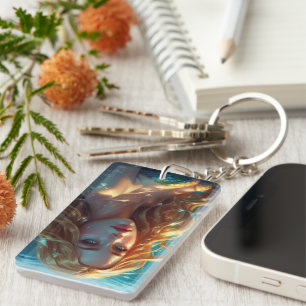 Underwater sunshine key ring
