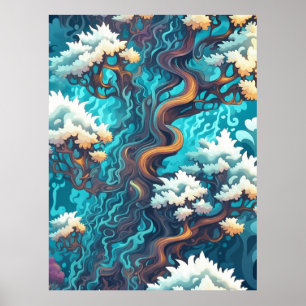 Underwater Trees Poster