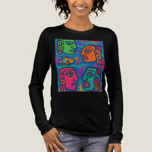 Underwater Tribal Faces – Neon Ocean Tank Top